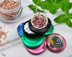 Snus Storage Case Vintage Flowers Black