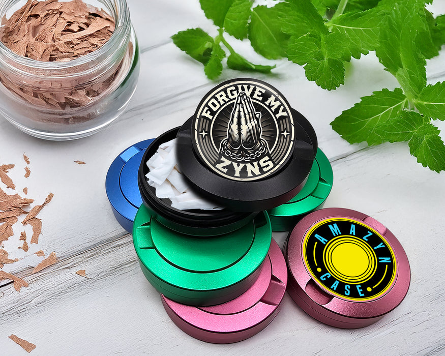 Snus Storage Case Forgive Me For My Sins Black