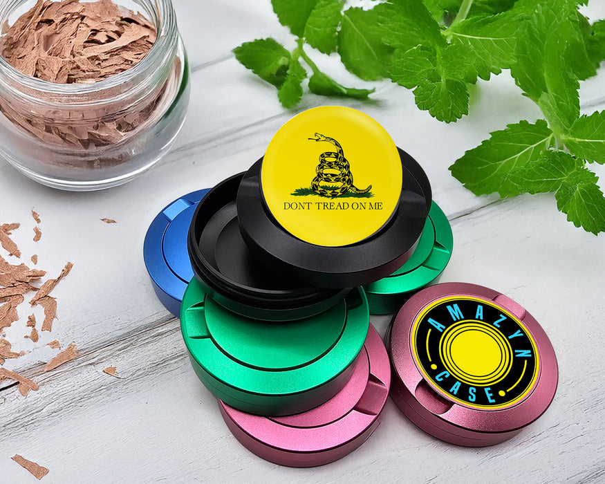 Snus Storage Case Don't Tread On Me Black