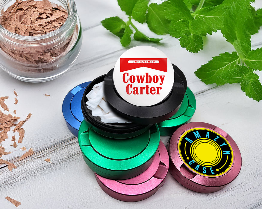 Snus Storage Case Cowboy Karter Black