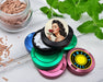 Snus Storage Case Romantic Retro Rose Beauty Black
