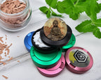 Snus Storage Case Buddha Pattina Buddhist Statue Black