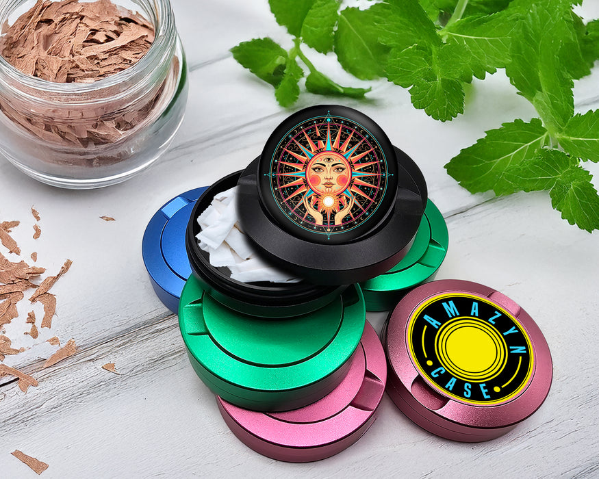 Zyn Storage Case Third Eye Solar Goddess Black