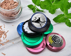 Snus Storage Case Cat With Full Moon Grinder Black