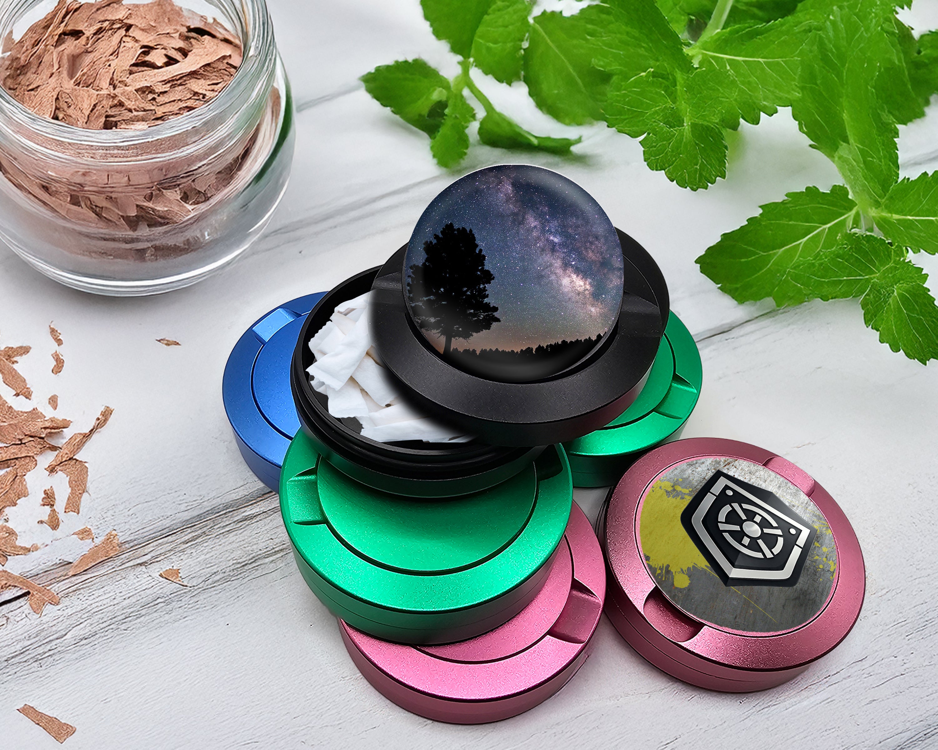 Snus Storage Case Milky Way Galaxy Black