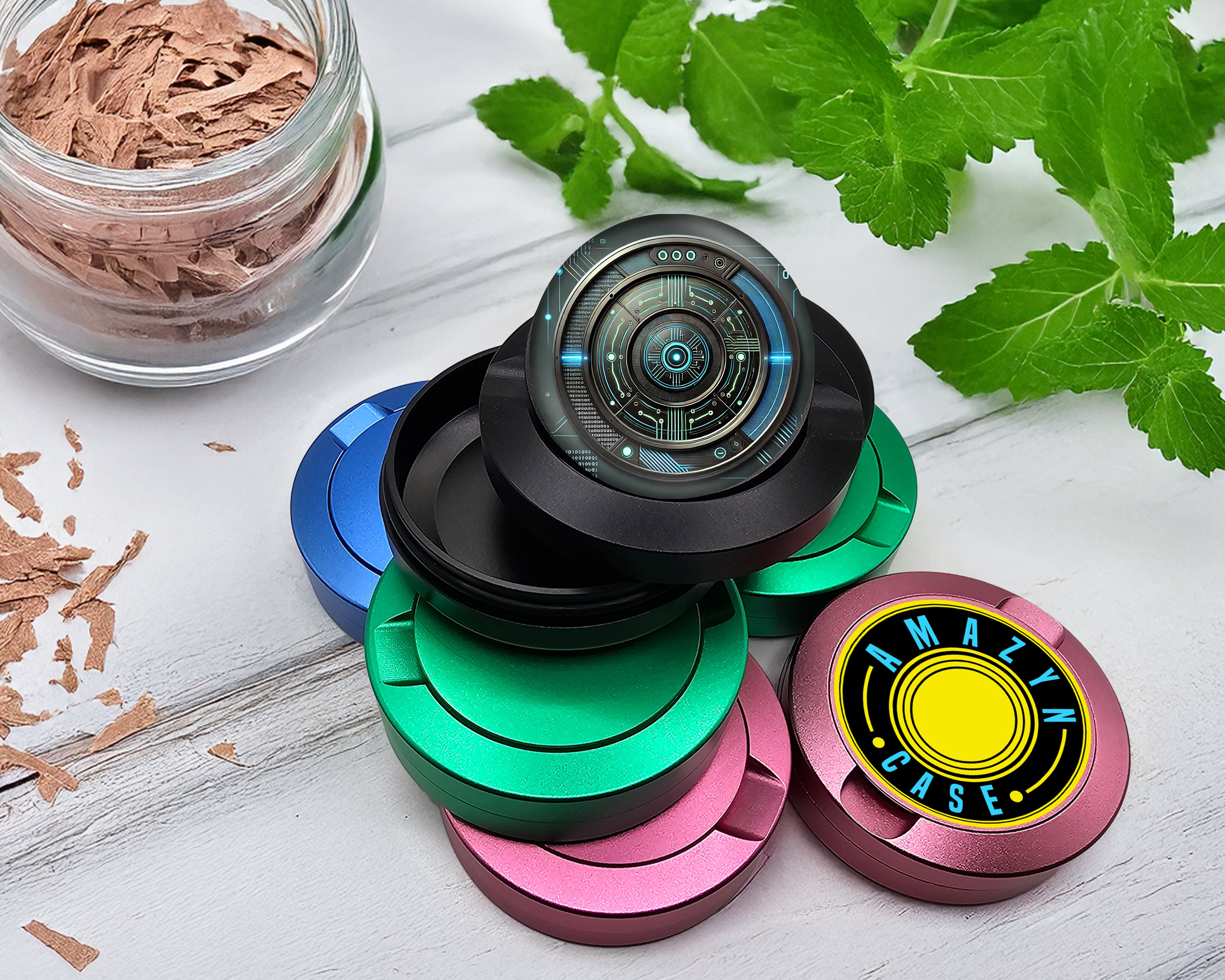Snus Storage Case Tech Bro Black