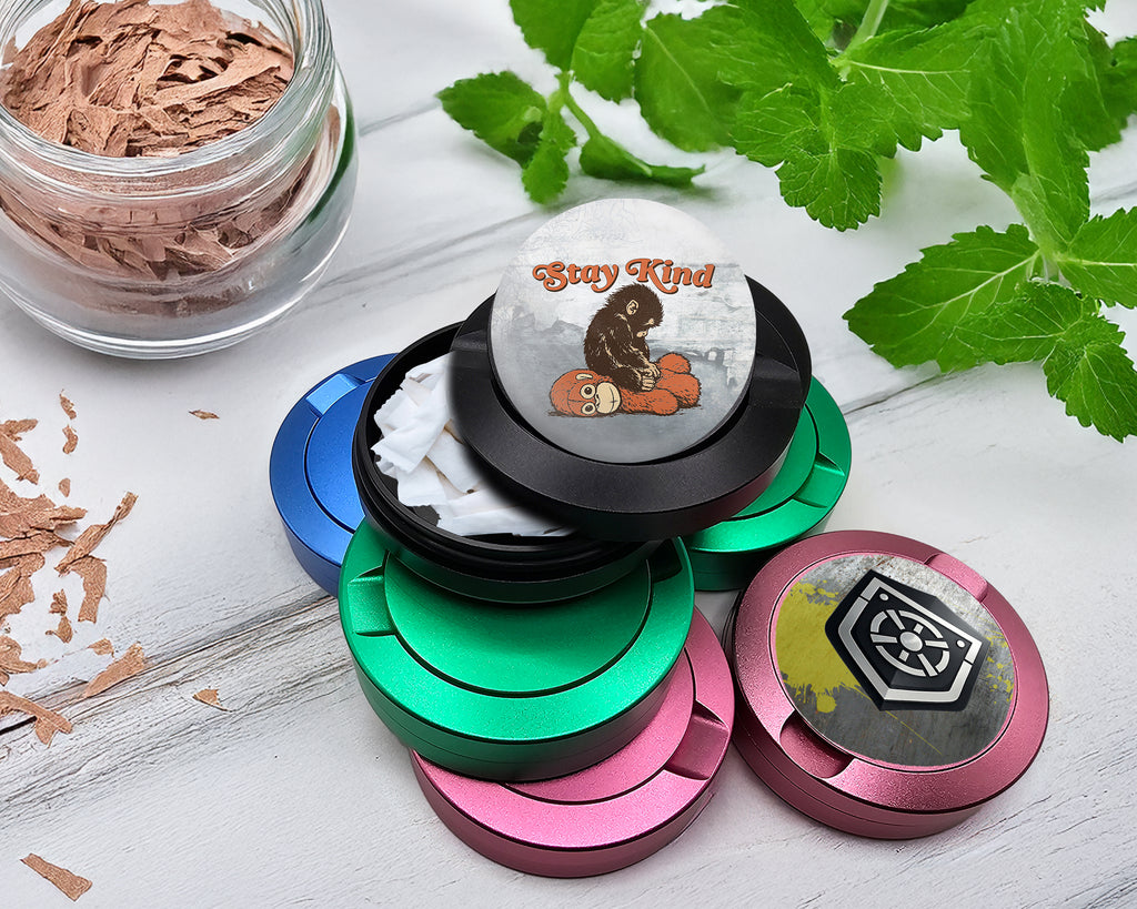 Snus Storage Case Punch Stay Kind Monkey Black