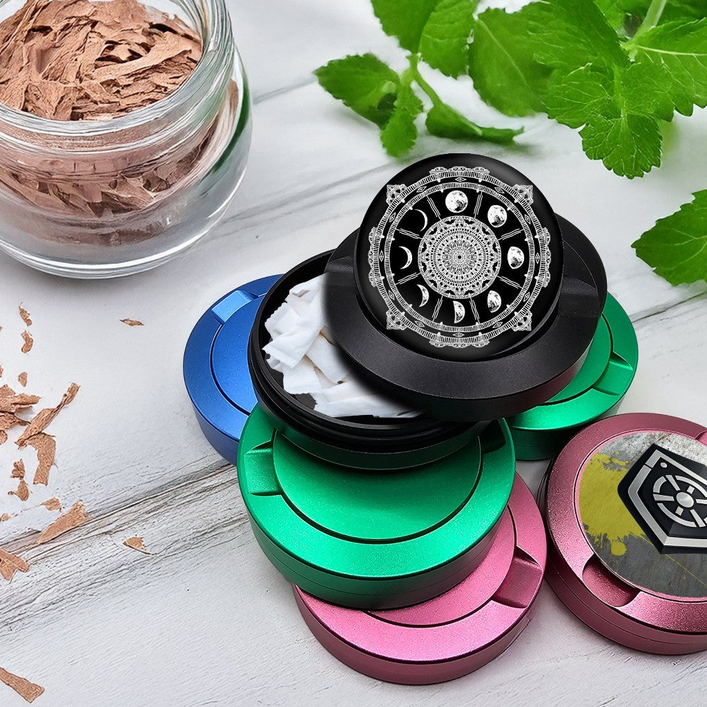 Snus Storage Case Phases of the Moon Witchy Black