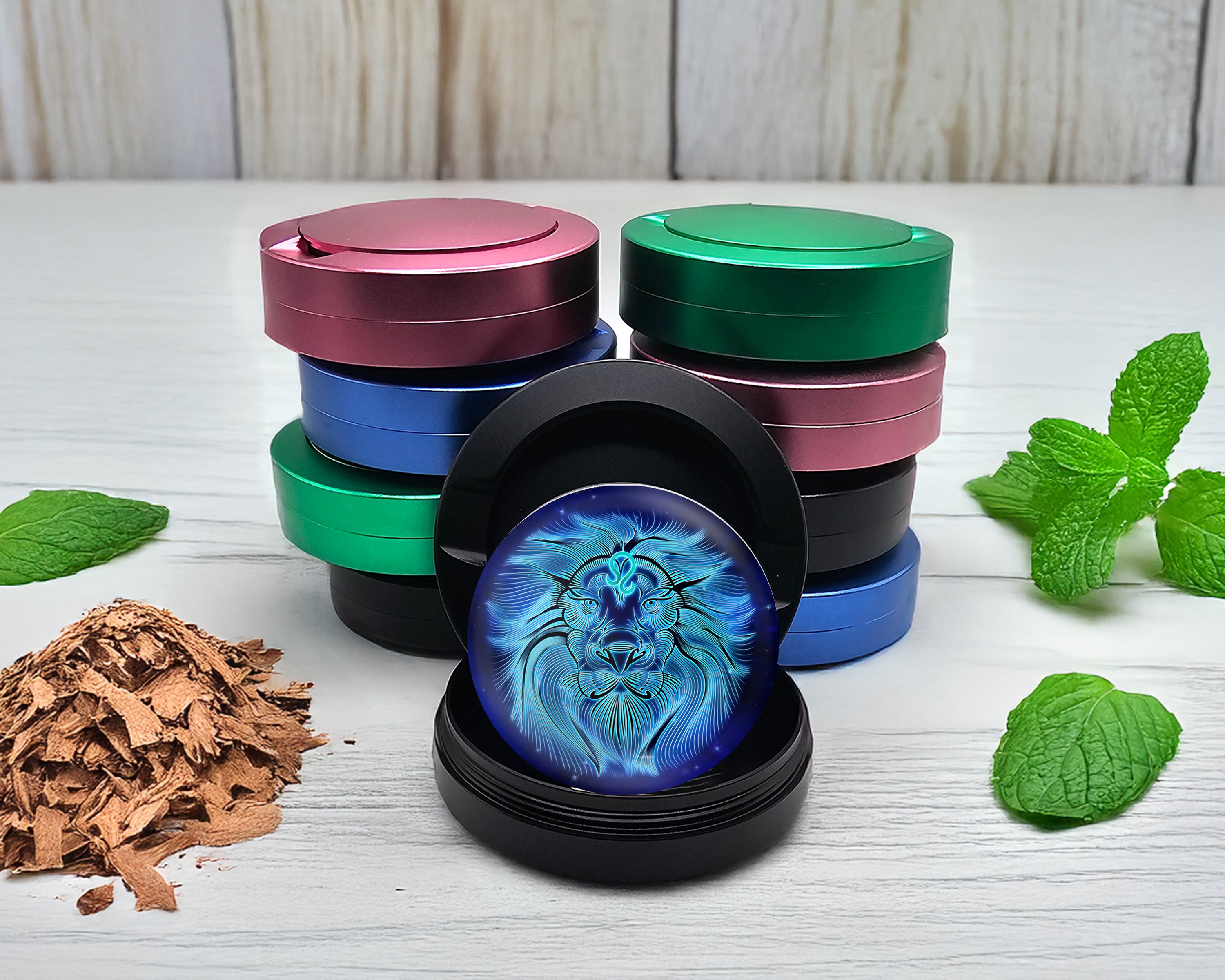 Snus Storage Case Leo Zodiac Astrology Black