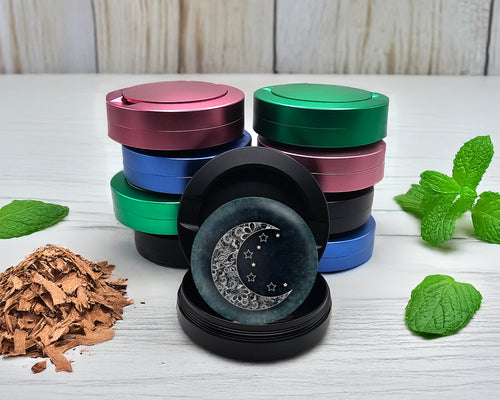 Snus Storage Case Blue Moon Lunar Black