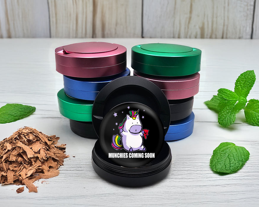 Snus Storage Case Unicorn Munchies Coming Soon Black