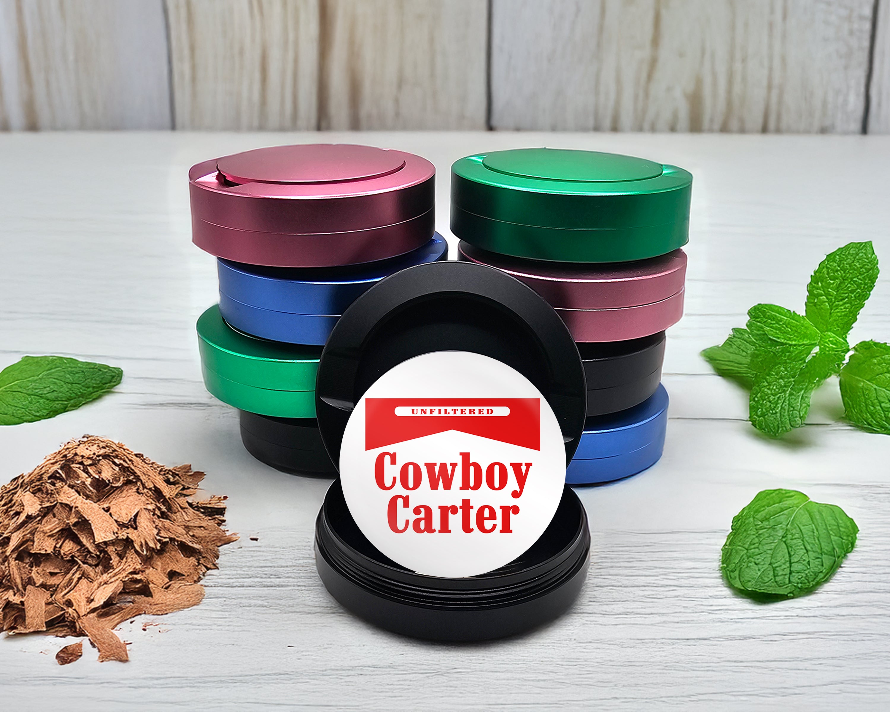 Snus Storage Case Cowboy Karter Black