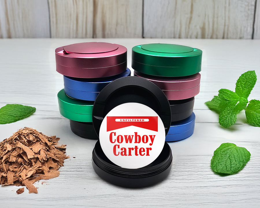 Snus Storage Case Cowboy Karter Black