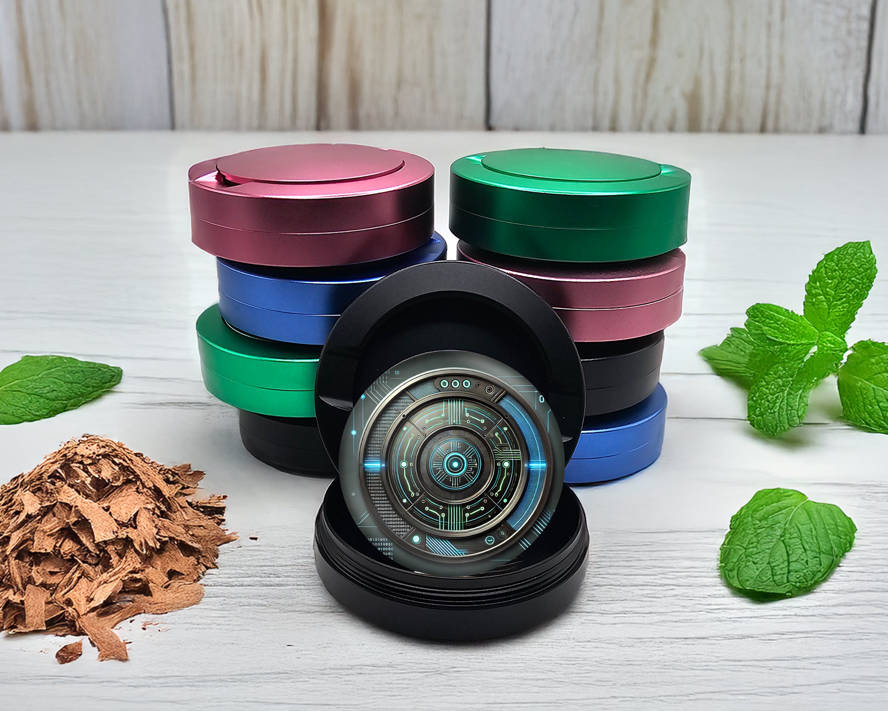 Snus Storage Case Tech Bro Black
