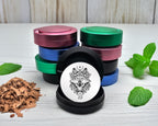 Snus Storage Case Native American Wolf Black