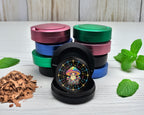Snus Storage Case Trippy Rainbow Mushroom Crew Black