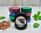 Snus Storage Case Patriotic Eagle With Sunglasses Black