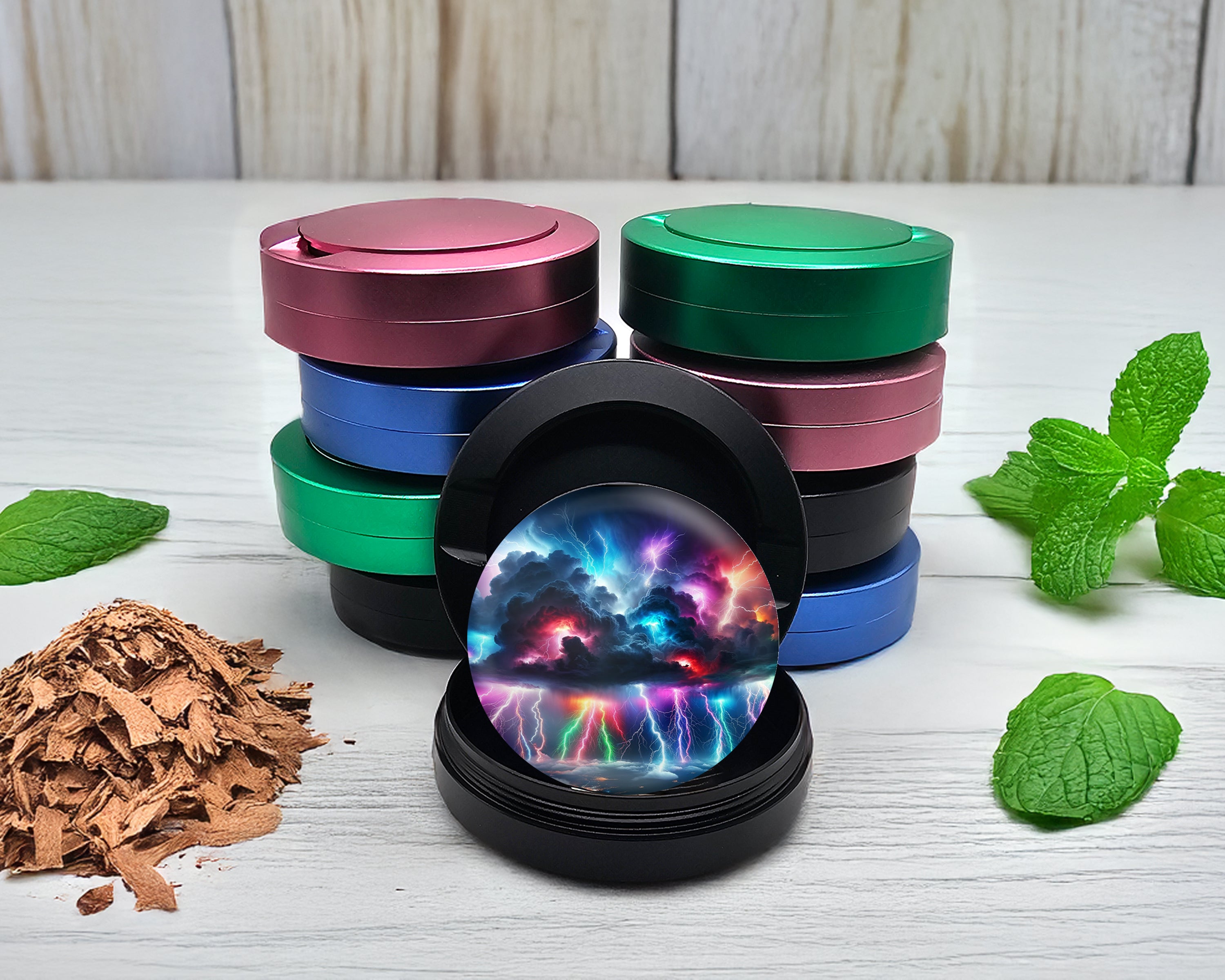 Snus Storage Case Thunderstorm Storm Catcher Black