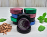 Snus Storage Case Purple Crescent Moon and Stars Black