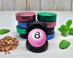 Snus Storage Case Soft Pink 8 Ball Retro Vibe Pool Hall Style Black
