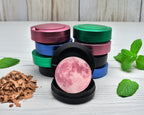 Snus Storage Case Soft Pink Moon Boho Celestial Vibes Black