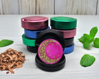 Snus Storage Case Girly Pink Crescent Moon and Stars Black