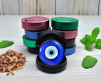Snus Storage Case Evil Eye Nazar Azul Black