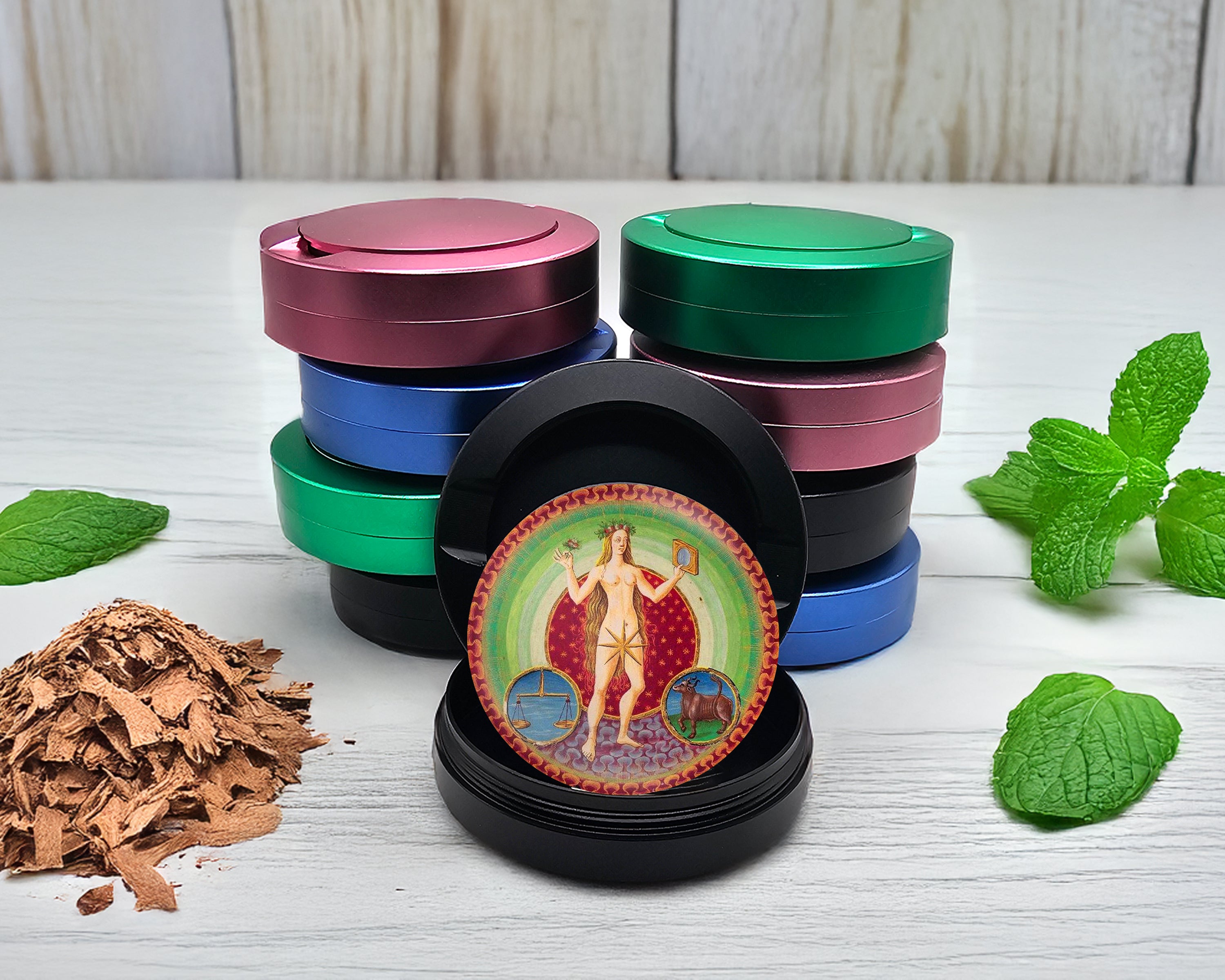 Snus Storage Case Medieval Venus Planetary Zodiac Black