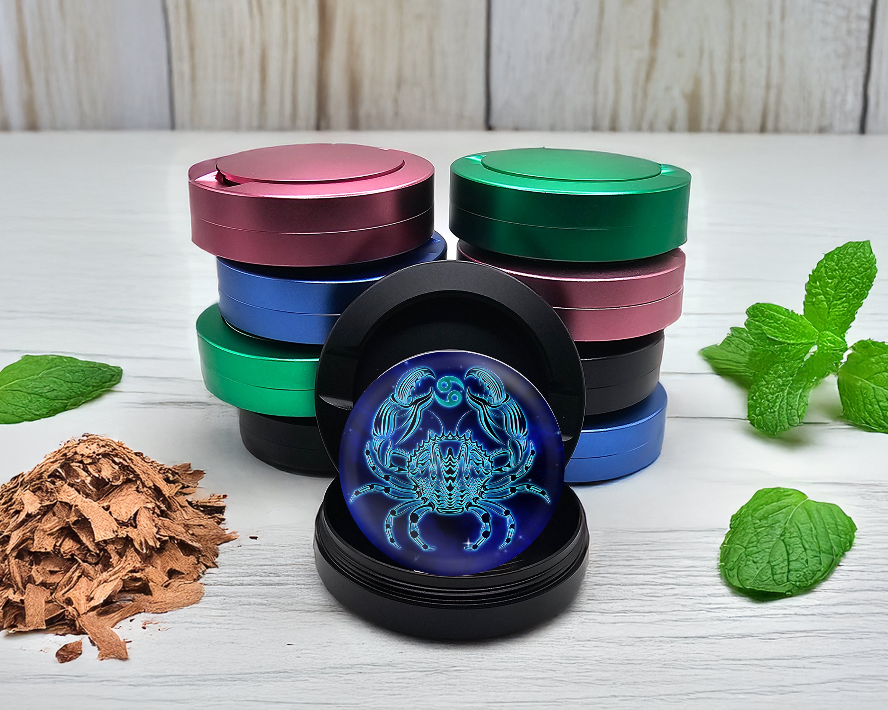 Snus Storage Case Cancer Zodiac Sign Black