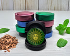 Snus Storage Case Golden Intricate Sun Black