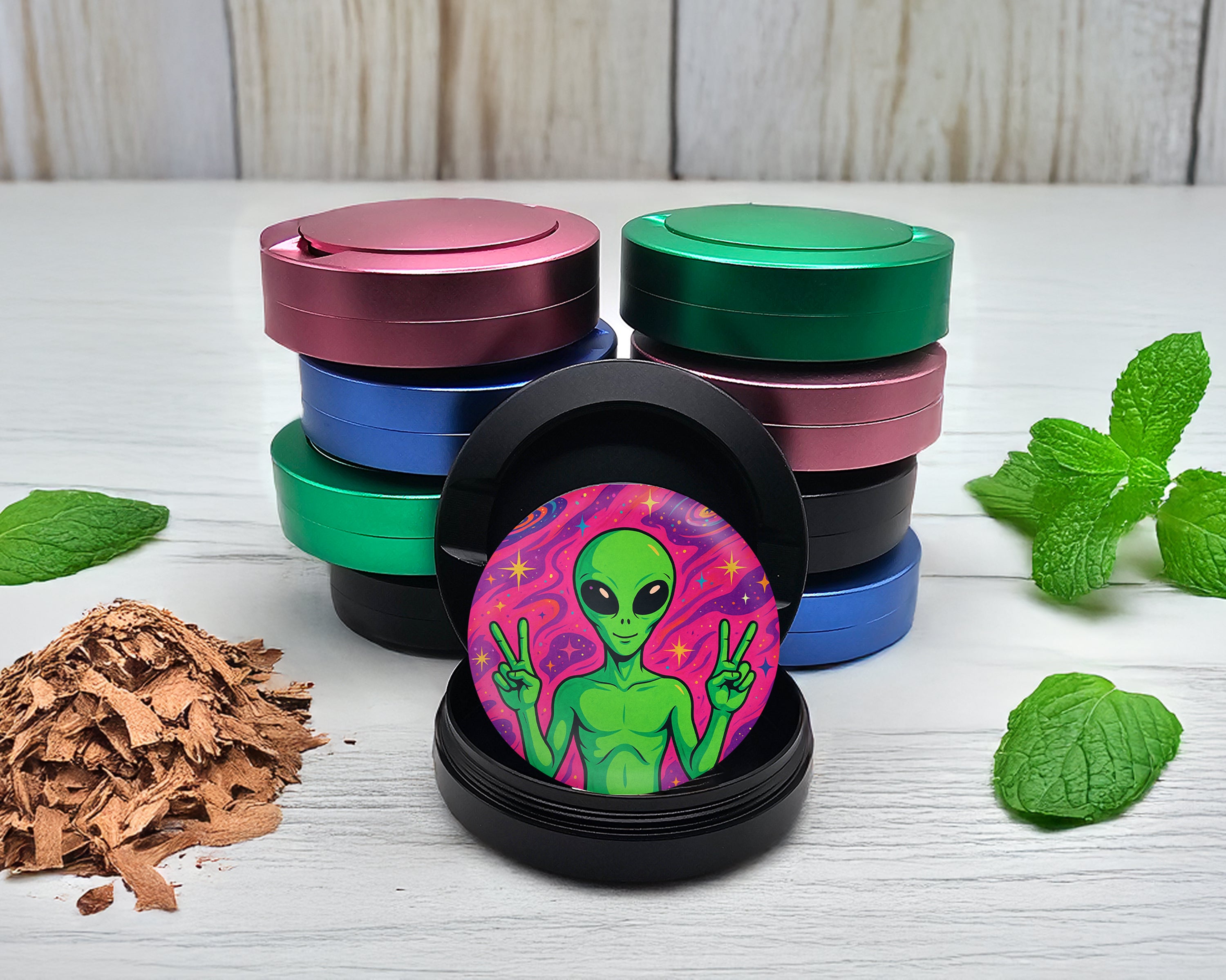 Snus Storage Case Alien We Come In Peace Black