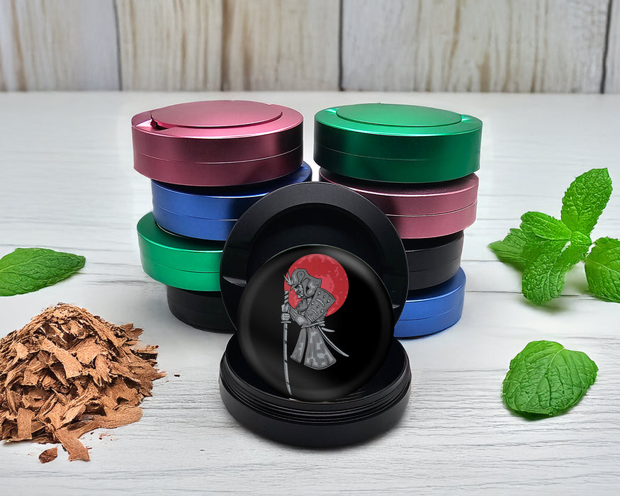 Snus Storage Case Japanese Samurai Anime Black