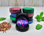 Snus Storage Case Neon Soundwave Vibes Audio Frequency Art Black