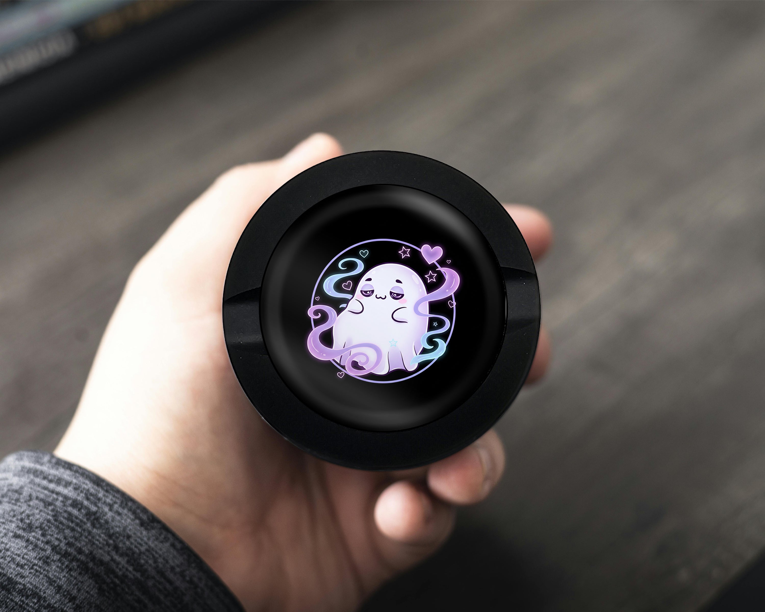 Cute Vaporwave Ghost Vibes Snus Storage Case Bottle Opener