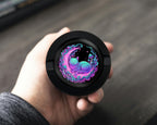 Psychedelic Moon Cat Dreams Snus Storage Case Bottle Opener