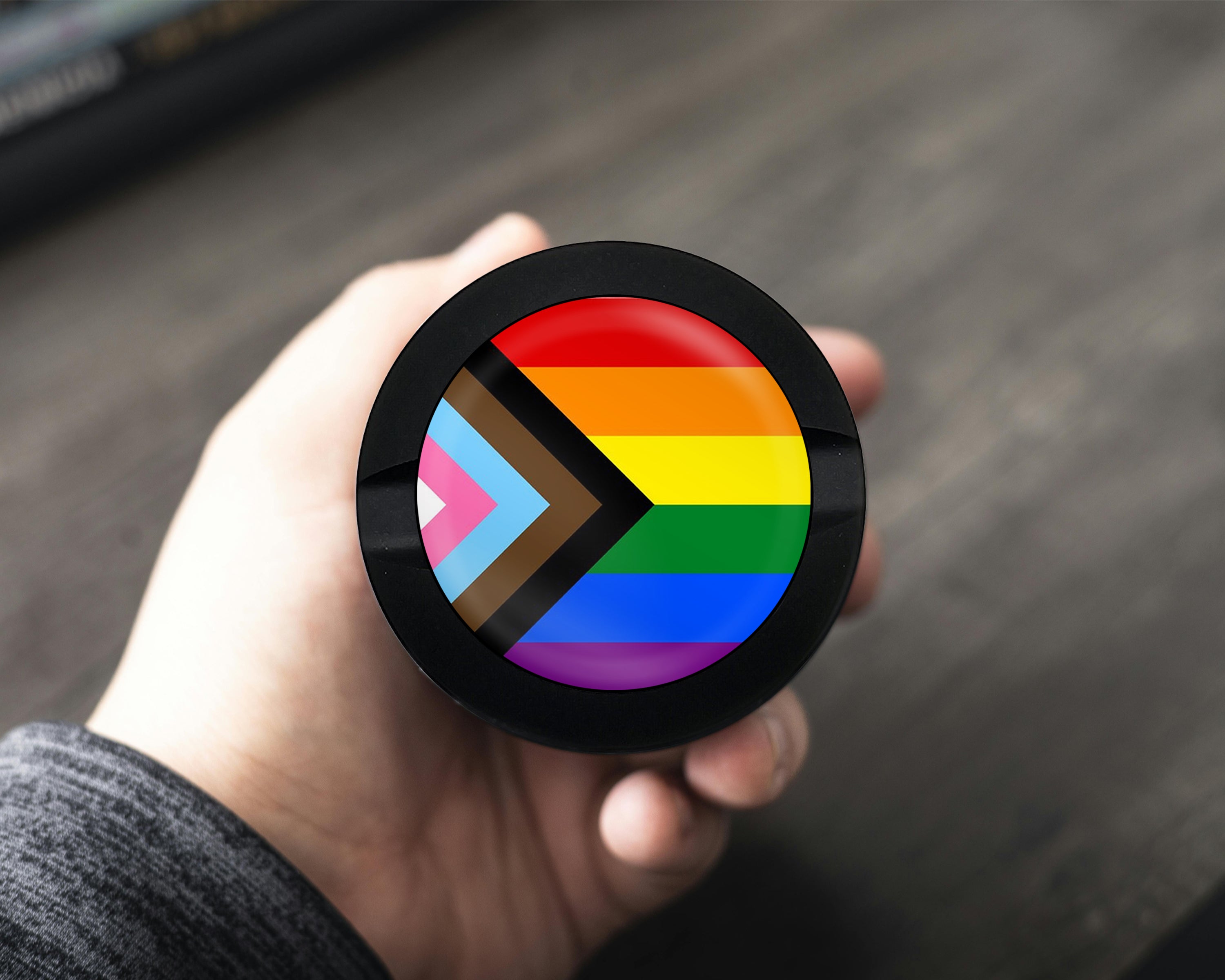 Progressive Pride Flag LGBTQ+ Inclusive Snus Storage Case Bottle Opener