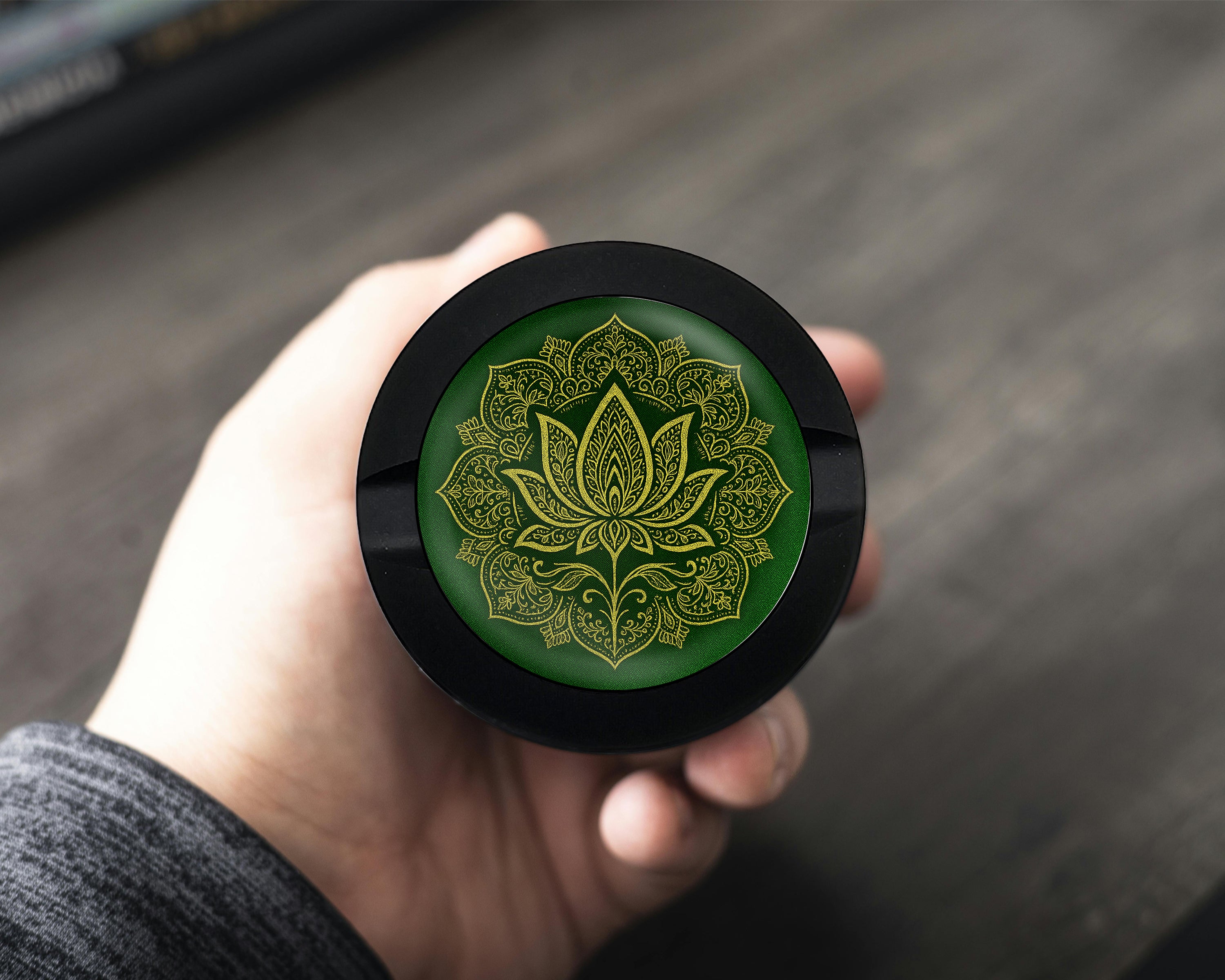 Golden Lotus Blossom Snus Storage Case Bottle Opener