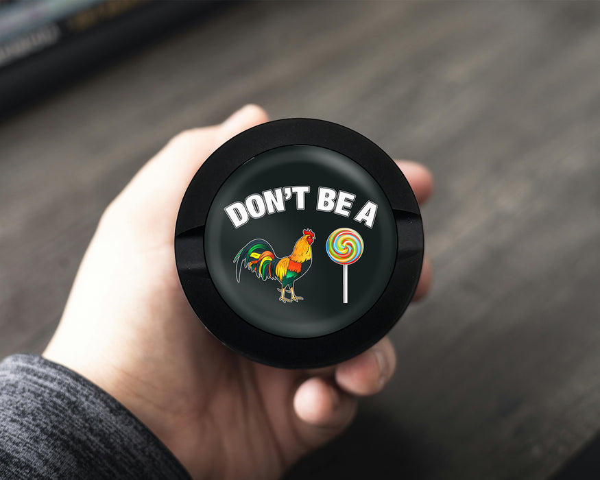 Snus Storage Case Don't Be A C-ck Lollipop Sucker Black