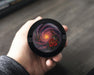 Snus Storage Case Black Hole Galaxy Spiral with Red Rose Black