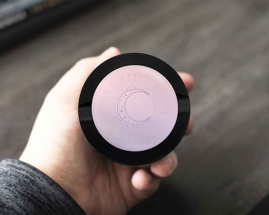 Snus Storage Case Minimalist Crescent Moon Magic Black