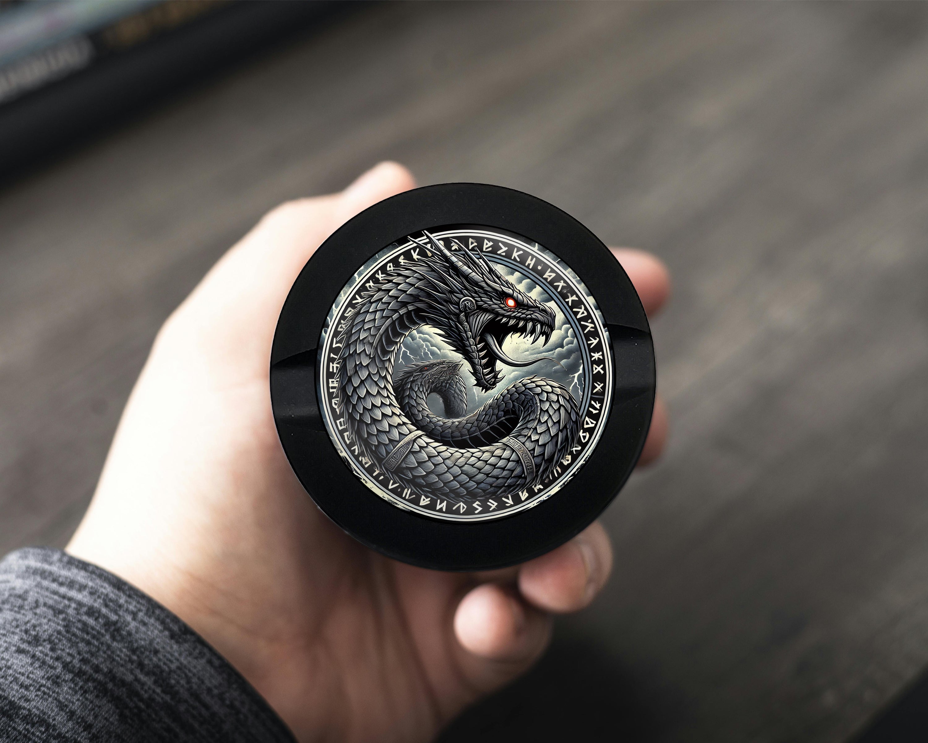 World Serpent Jormungandr Snus Storage Case Bottle Opener