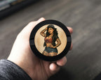 Pin-Up Girl with Tattoos Classic Rockabilly Style Snus Storage Case Bottle Opener