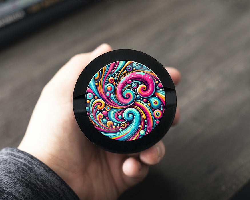 Zyn Storage Case Psychedelic, Vibrant Black