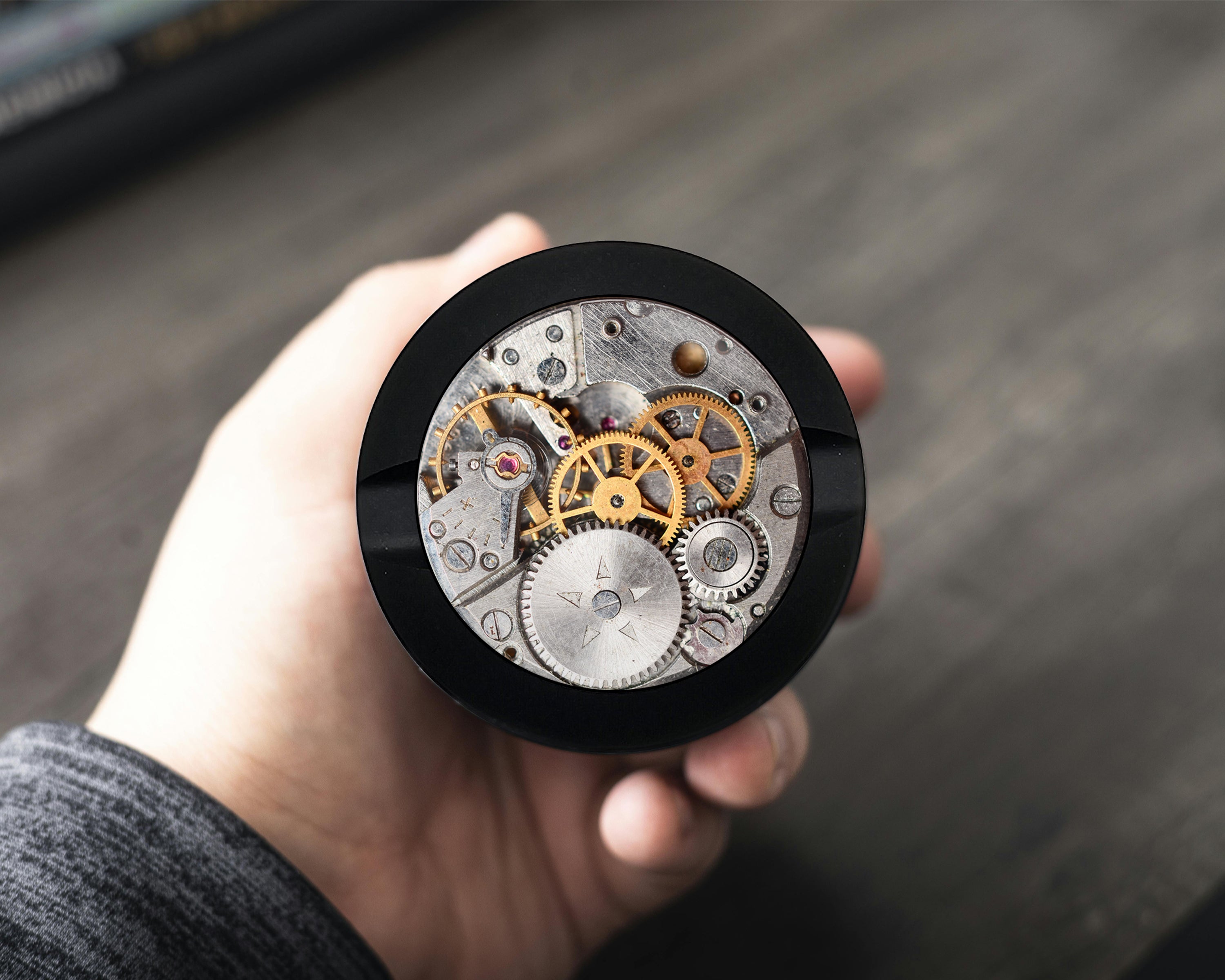 Steampunk Clockwork Snus Storage Case Bottle Opener