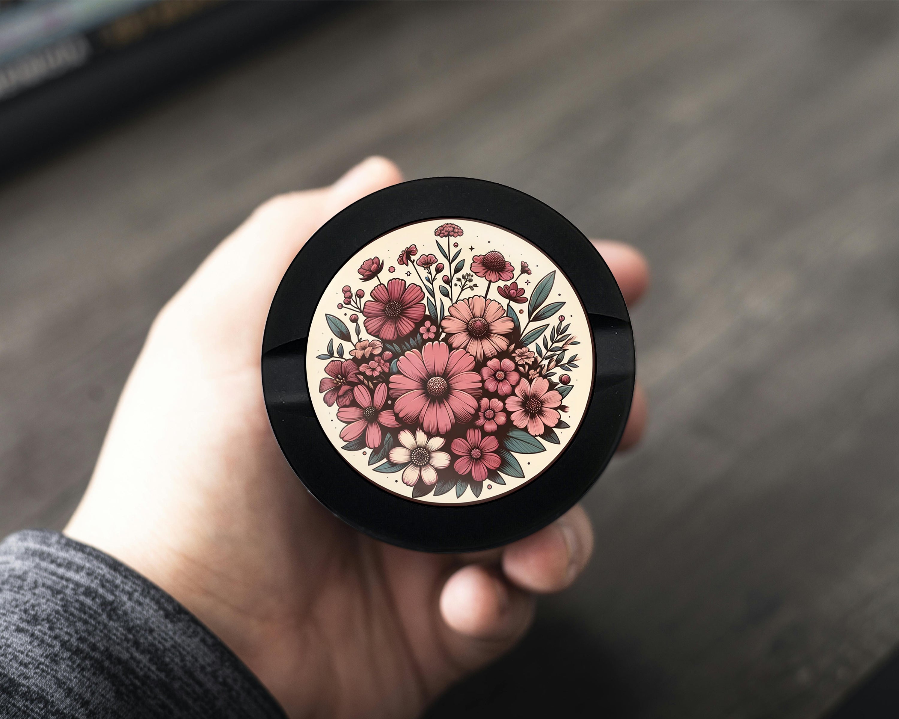 Vintage Flowers Snus Storage Case Bottle Opener