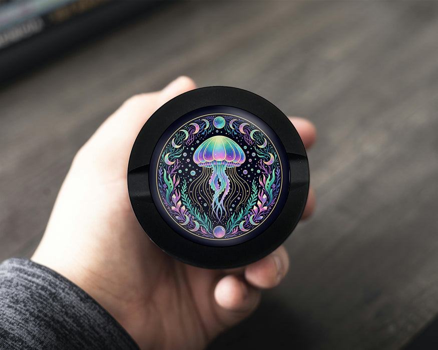 Snus Storage Case Mystic Moon Jellyfish Bloom Black
