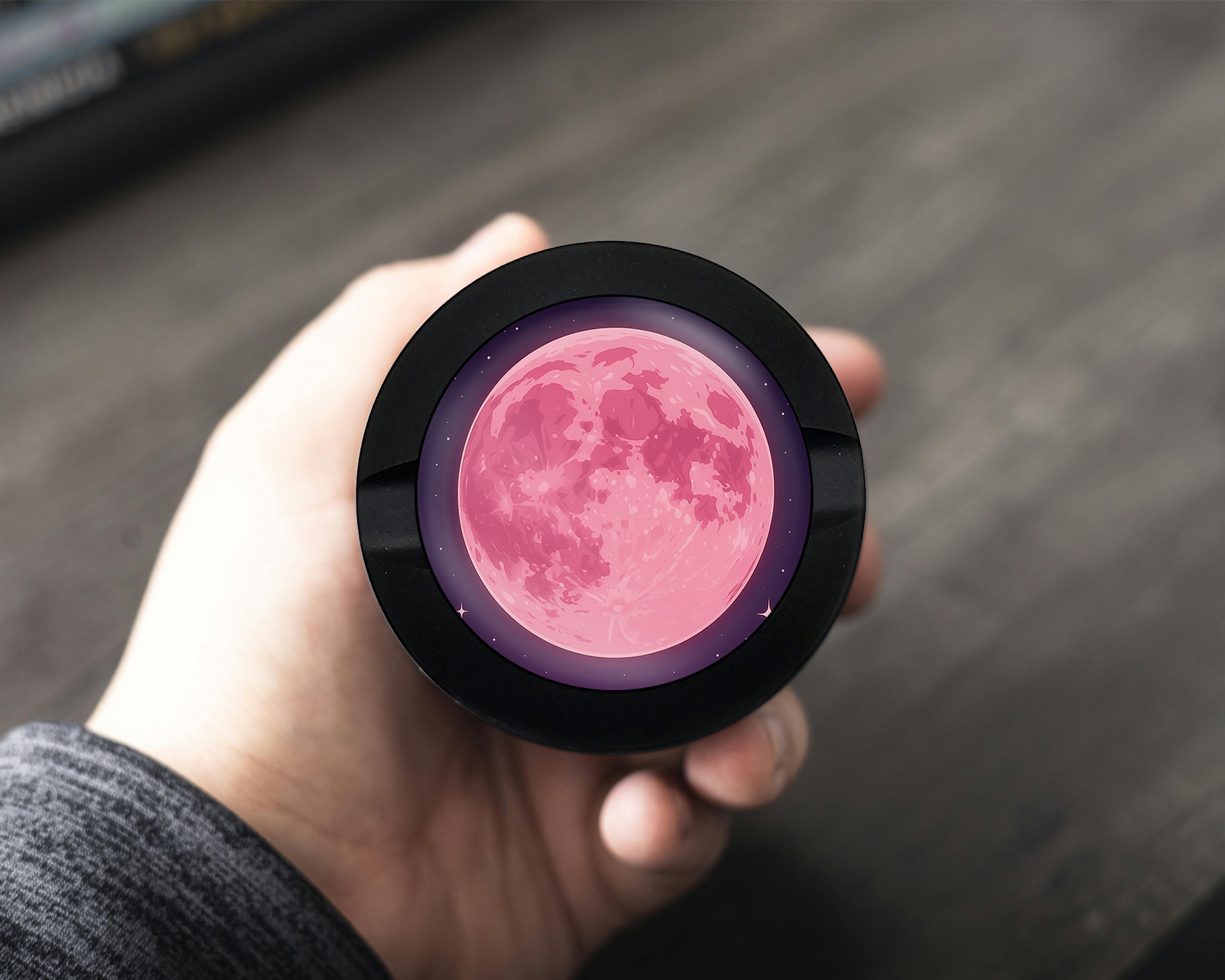 Anime Rose Pink Full Moon Aesthetic Snus Storage Case Bottle Opener