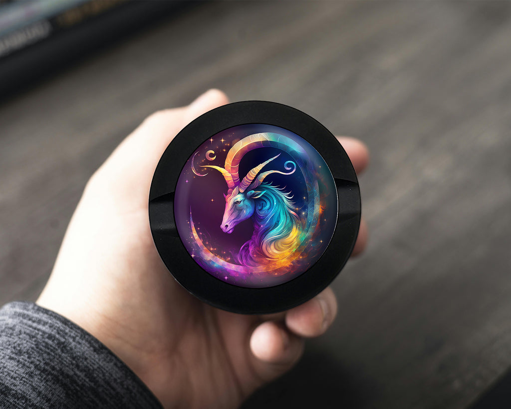 Capricorn Zodiac Goat Symbol Birth Sign Snus Storage Case Bottle Opener