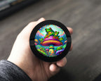 Trippy Mushroom Frog Snus Storage Case Bottle Opener