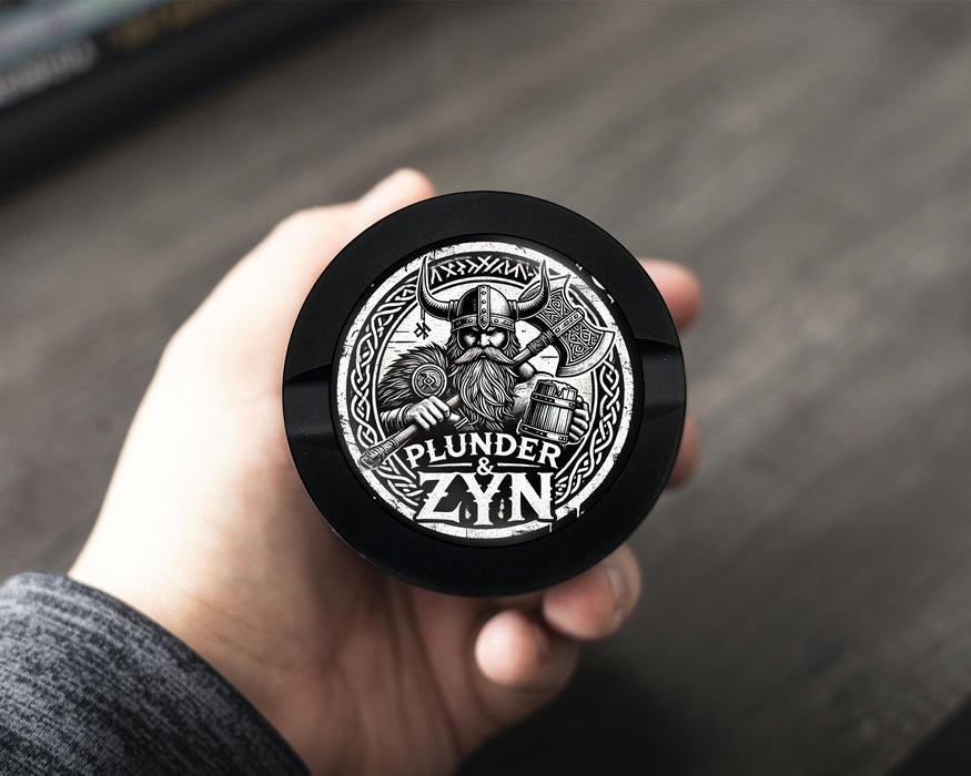 Zyn Storage Case Viking Warrior Plunder and Snus Black